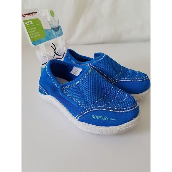 NWT SPEEDO Water Shoes Slip On Toddler Boys Shoes Blue Size Small 5-6 - Picture 3 of 7